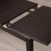 LANEBERG ЛАНЕБЕРГ Раздвижной стол - коричневый 130/190x80 см