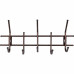 Вешалка настенная Стандарт 5 крючков, 11х26х55 см, цвет медь/чёрный