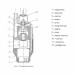 Насос садовый вибрационный "Водонос" 0.3/40-10  верхний забор воды, высота подъема 40 м, 1080 л/час