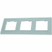 Рамка для розеток и выключателей Legrand Structura 3 поста, цвет голубой
