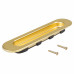 Ручка мебельная для шкафа купе 96 мм металл/пластик цвет матовое золото