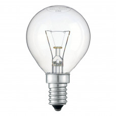 Лампа накаливания E14 220-240 В 25 Вт шар прозрачная 200 лм, тёплый белый свет