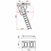 Лестница чердачная складная с секциями OLN 120х60x280 см