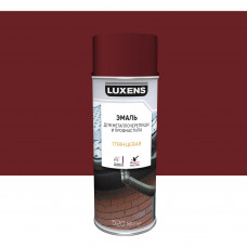 Эмаль аэрозольная для металлочерпицы и профнастила Luxens глянцевый цвет красный 520 мл