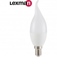 Лампа светодиодная Lexman Candle CF35 E14 175-250 В 5 Вт матовая 400 лм теплый белый свет