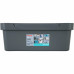Ящик с крышкой Luxe, 380х276х140 мм, 12 л, полипропилен, цвет серый