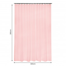Тюль на ленте Polyone Kiss 300х280 см цвет розовый