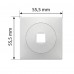 Декоративное основание Lemer You-Design 55x55 мм пластик цвет черный