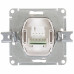 Телефонная розетка встраиваемая Schneider Electric W59 RJ11, цвет белый