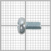 Винт с полукруглой головкой M3x6 мм, 40 шт.