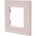 Рамка для розеток и выключателей Legrand Structura 1 пост, цвет розовый