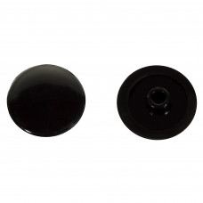 Заглушка на шуруп-стяжку Hex 7 мм полиэтилен цвет чёрный, 50 шт.