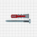 Дюбель для всех типов стен DuoPower 12x60 мм с шурупом цвет серый/красный 2 шт.