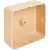 Коробка распределительная 75x75x28 мм цвет сосна, IP21