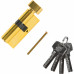 Цилиндр Standers TTAL1-3040NBGD, 30x40 мм, ключ/вертушка, цвет латунь
