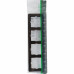 Рамка для розеток и выключателей Schneider Electric W59 Deco 4 поста, цвет графит