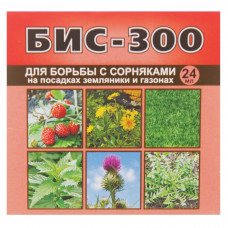 Средство для борьбы с сорняками на посадках земляники и газонах «БИС-300» 24 мл