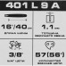 Шина для цепной пилы Rezer 401 L 9 A 3/8" 40 см