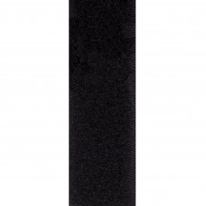 Лента-липучка самоклеящаяся 19 мм 46 см, цвет чёрный