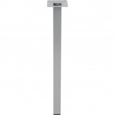 Ножка квадратная 400х25 мм, сталь, цвет серый