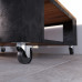 Колесо для мебели поворотное STANDERS с тормозом, площадка, для мягкого пола, 75 мм, до 50 кг, цвет чёрный