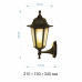 Настенный светильник уличный Apeyron Леда 11-99 E27 цвет бронза
