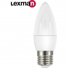 Лампа светодиодная Lexman Candle E27 175-250 В 6.5 Вт белая 600 лм теплый белый свет