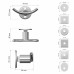 Крючок для ванной комнаты Lemer You-Design 2 рожка металл цвет хром