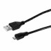 Кабель USB-microUSB Oxion «Стандарт» 1 м, ПВХ/медь, цвет чёрный