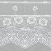 Занавеска для кухни «Цветочки», 170х140 см, жаккард, цвет белый