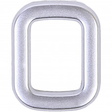 Цифра «0» самоклеящаяся 40х32 мм пластик цвет матовое серебро