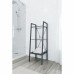 Стеллаж для ванной комнаты Ferro 40x35x105 см цвет черный