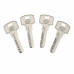 Цилиндр Standers TTAL1-5050CR, 50x50 мм, ключ/ключ, цвет хром