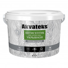 Антисептик Akvateks база A полуматовый белый 2.7 л
