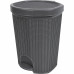 Контейнер для мусора Вязание 18 л цвет черный