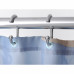 Штора для ванны Elpoa, 180х200 см, полиэстер, цвет бежевый/голубой