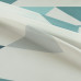 Тюль на ленте Ромбы 250x260 см цвет бирюзовый
