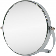 Зеркало косметическое настольное увеличительное 15 см цвет хром