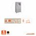 Шкаф-чехол для одежды Spaceo 75x160x45 см сталь/нетканый материал цвет светло-серый