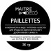 Декоративная добавка Maitre Deco «Paillettes Nacre» цвет темно-серый 30 г