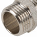 Ниппель Valtec наружная резьба 1/2" никелированная латунь VTr.582.N.0004