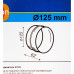 Соединитель для круглых воздуховодов Equation D125 мм пластик