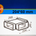 Тройник для плоских воздуховодов Equation 60х204 мм пластик