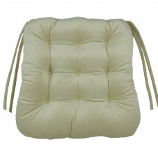 Сидушка для стула «Бархат» 40x36 см цвет кремовый