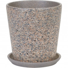 Горшок цветочный «Лунный камень» №6, ø26 см, 9.4 л, керамика, цвет бежевый