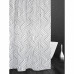 Штора для ванны Track 180x180 см, полиэстер, цвет белый/чёрный