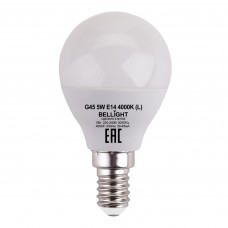 Лампа светодиодная Bellight E14 220-240 В 5 Вт шар малый матовая 430 лм нейтральный белый свет