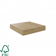 Полка мебельная Spaceo Oak, 230x235x38 мм, МДФ, цвет дуб
