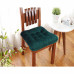 Подушка для стула "Бархат" 40x36x6 см цвет изумруд
