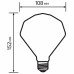 Лампа светодиодная Lexman Diamond E27 220-240 В 5 Вт янтарная 470 лм теплый белый свет